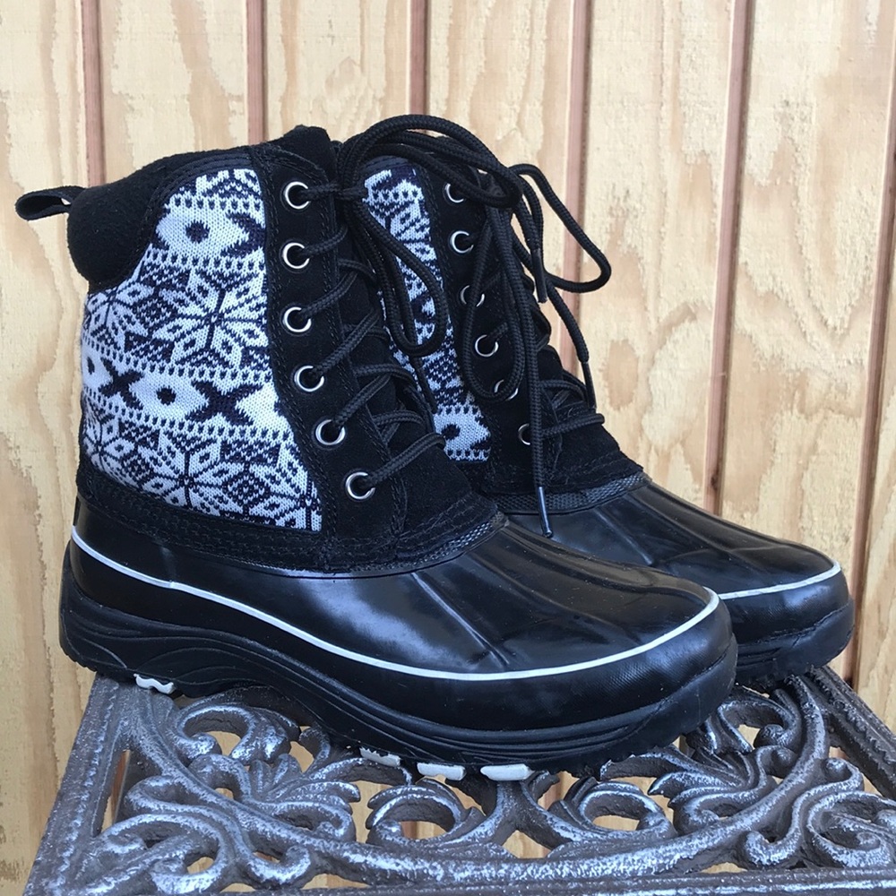 KHOMBU Black Rain ☔️ Snow Boots 7 Med